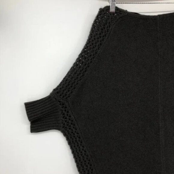 Velvet By G+S Brown Taupe 100% Cashmere boatneck drape oversized sweater - Picture 6 of 16